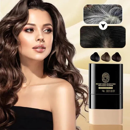 Instant Hair Dye Stick with Built-In Comb